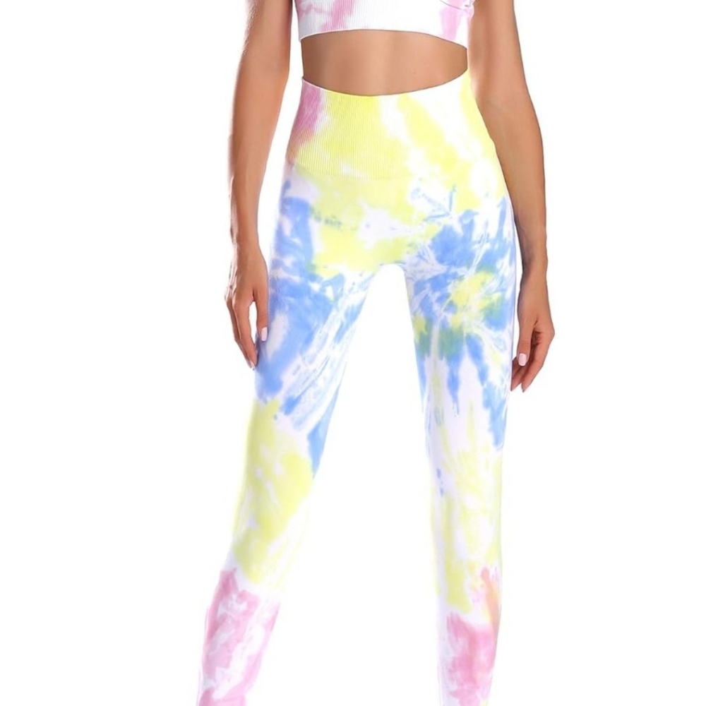 Women's 2 Pieces Workout Set Seamless Yoga Outfits - Picture 3 of 7
